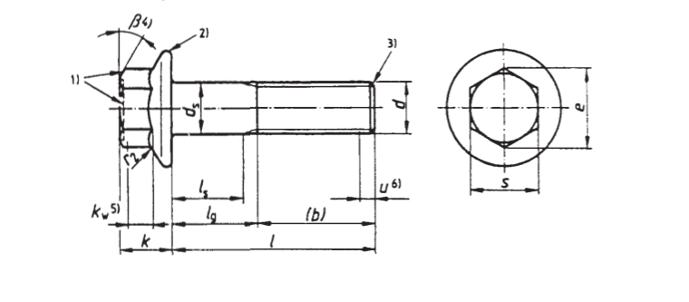 DIN EN 1665 Hexagon Flange Bolts-Heavy Series DIN EN 1665 Hexagon Flange Bolts-Heavy Series