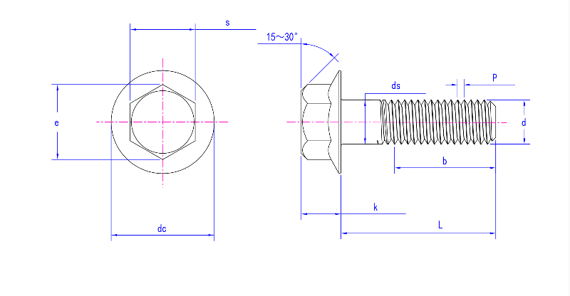 High Strength Flange Bolts High Strength Flange Bolts