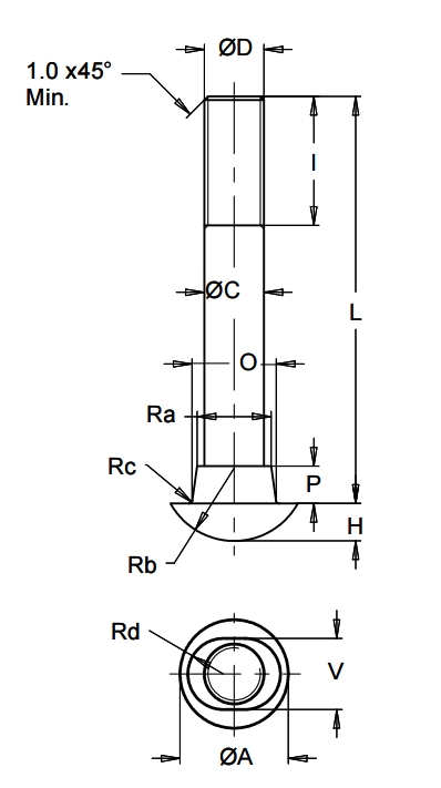 Non-standard Round Head Bolt Non-standard Round Head Bolt