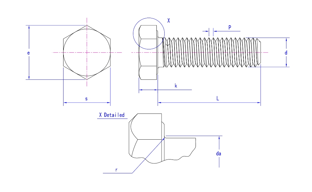 Full Thread Hex Bolt GB/T 5783 Full Thread Hex Bolt GB/T 5783