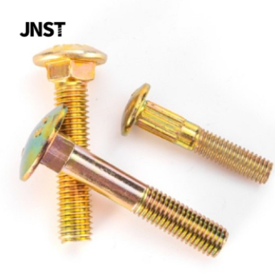 JNST-ASME B18.5 Bullone a testa tonda con collare zincato
