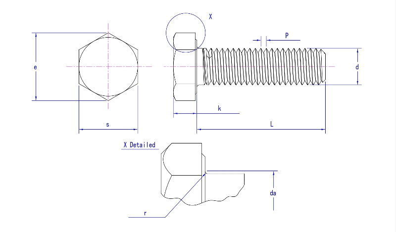 ISO 4014 Hexagon Head Bolt ISO 4014 Hexagon Head Bolt