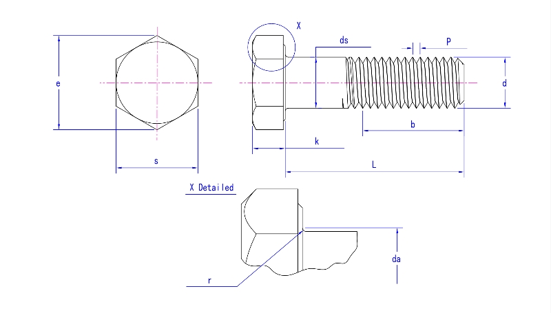 DIN 931 Hexagon Head Bolts DIN 931 Hexagon Head Bolts