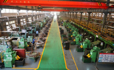 Panoramablick auf das Fabrikgelände