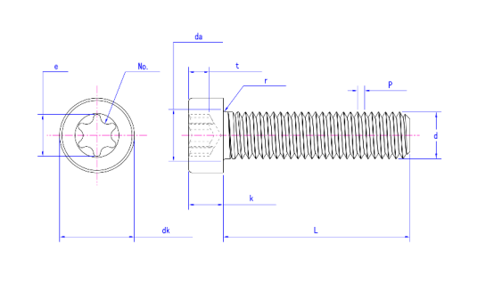ISO 14579 Hexalobular Socket Head Cap Screws ISO 14579 Hexalobular Socket Head Cap Screws