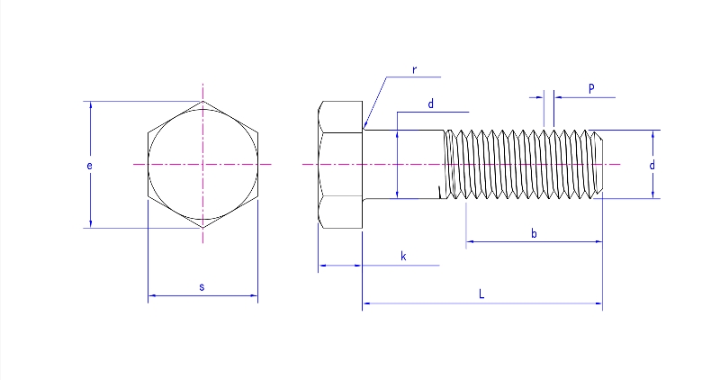 Hexagon Head BSW bolts AS 2451 Hexagon Head BSW bolts AS 2451